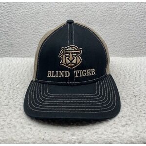 The Blind Tiger Trucker Hat Mens Charleston SC Bar Restaurant OSFM Hook Loop Dad